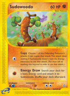 Sudowoodo Aquapolis #36