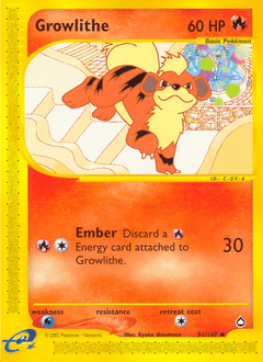 Growlithe Aquapolis #51
