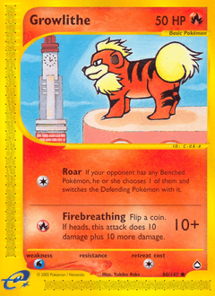 Growlithe Aquapolis #80