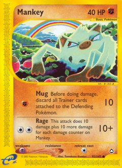 Mankey Aquapolis #92