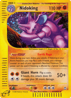 Nidoking Aquapolis #H18