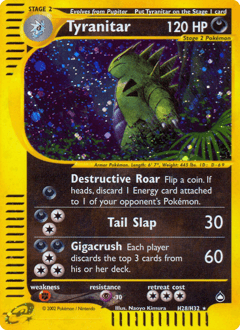 Tyranitar Aquapolis #H28