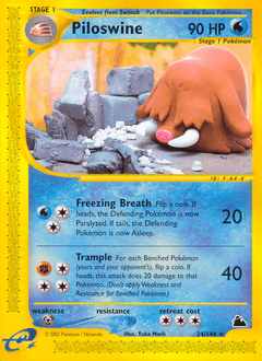 Piloswine Skyridge #24
