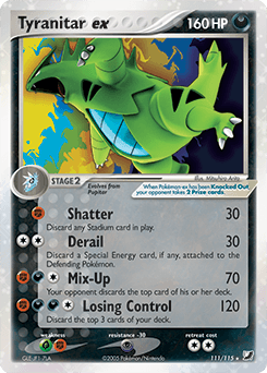 Tyranitar ex Unseen Forces #111