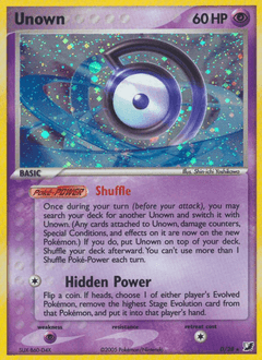 Unown Unseen Forces #D