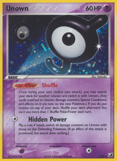 Unown Unseen Forces #J