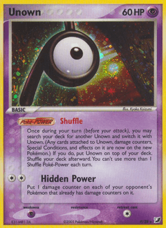 Unown Unseen Forces #P