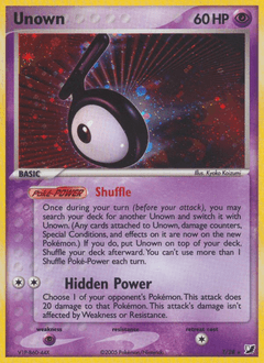 Unown Unseen Forces #T