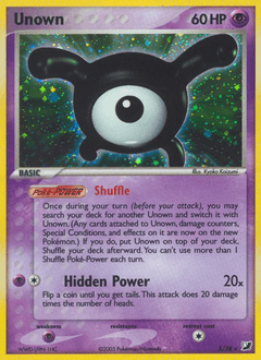 Unown Unseen Forces #X