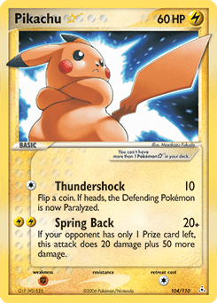 Pikachu ★ Holon Phantoms #104