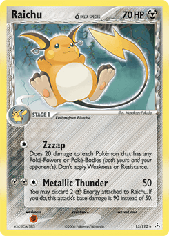 Raichu δ Holon Phantoms #15