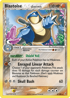Blastoise δ Crystal Guardians #2