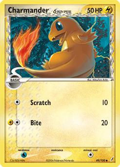 Charmander δ Crystal Guardians #49