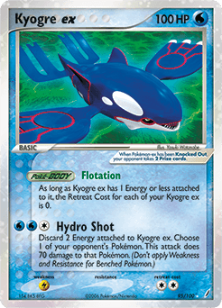 Kyogre ex Crystal Guardians #95
