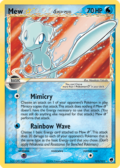 Mew ★ δ Dragon Frontiers #101