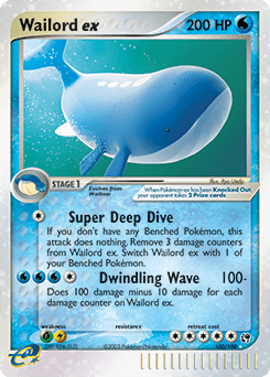 Wailord ex Sandstorm #100