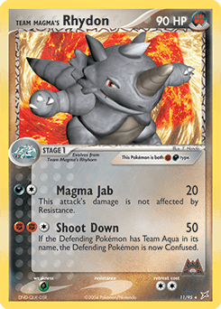 Team Magma's Rhydon Team Magma vs Team Aqua #11