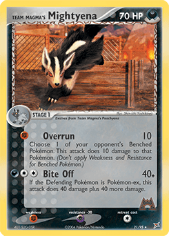 Team Magma's Mightyena Team Magma vs Team Aqua #21
