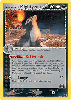 Team Magma's Mightyena Team Magma vs Team Aqua #37