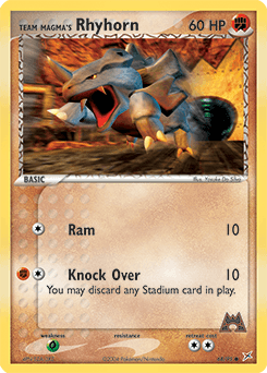 Team Magma's Rhyhorn Team Magma vs Team Aqua #68