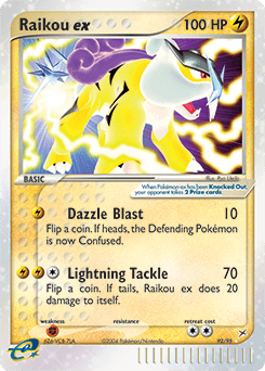 Raikou ex Team Magma vs Team Aqua #92