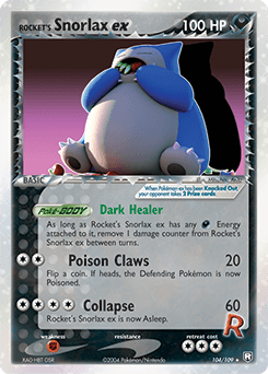 Rocket's Snorlax ex Team Rocket Returns #104