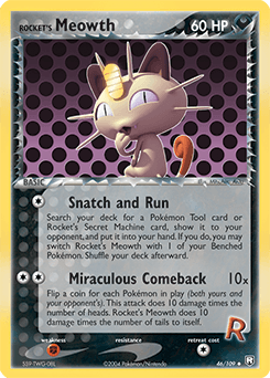 Rocket's Meowth Team Rocket Returns #46
