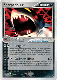 Sharpedo ex Deoxys #104