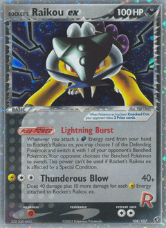 Rocket's Raikou ex Deoxys #108