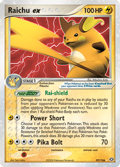 Raichu ex Emerald #97
