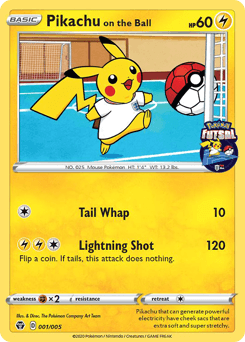 Pikachu on the Ball Pokémon Futsal Collection #1