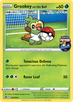 Grookey on the Ball Pokémon Futsal Collection #3