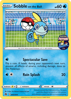 Sobble on the Ball Pokémon Futsal Collection #5