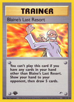 Blaine's Last Resort Gym Heroes #105