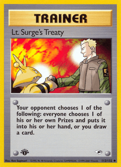Lt. Surge's Treaty Gym Heroes #112