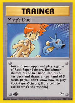 Misty's Duel Gym Heroes #123