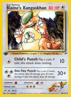 Blaine's Kangaskhan Gym Heroes #36