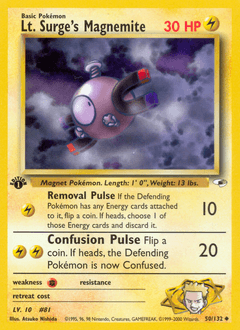 Lt. Surge's Magnemite Gym Heroes #50