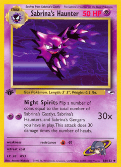 Sabrina's Haunter Gym Heroes #58