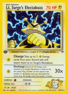 Lt. Surge's Electabuzz Gym Heroes #6