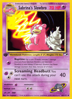 Sabrina's Slowbro Gym Heroes #60