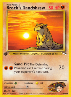 Brock's Sandshrew Gym Heroes #72