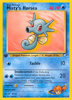 Misty's Horsea Gym Heroes #86