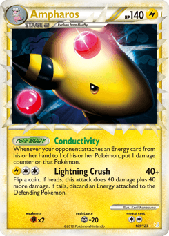 Ampharos HeartGold & SoulSilver #105
