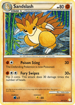 Sandslash HeartGold & SoulSilver #29