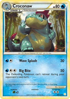 Croconaw HeartGold & SoulSilver #38