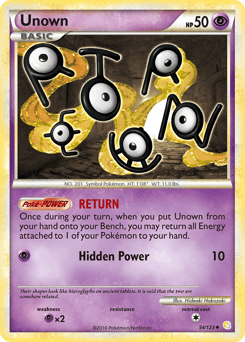 Unown HeartGold & SoulSilver #54
