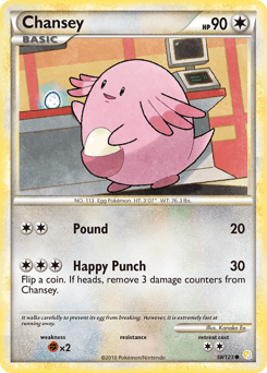 Chansey HeartGold & SoulSilver #58