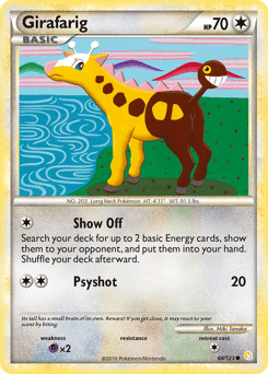 Girafarig HeartGold & SoulSilver #64