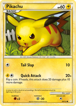 Pikachu HeartGold & SoulSilver #78